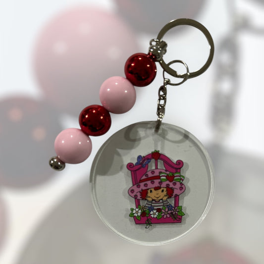 Strawberry Girl Keychain