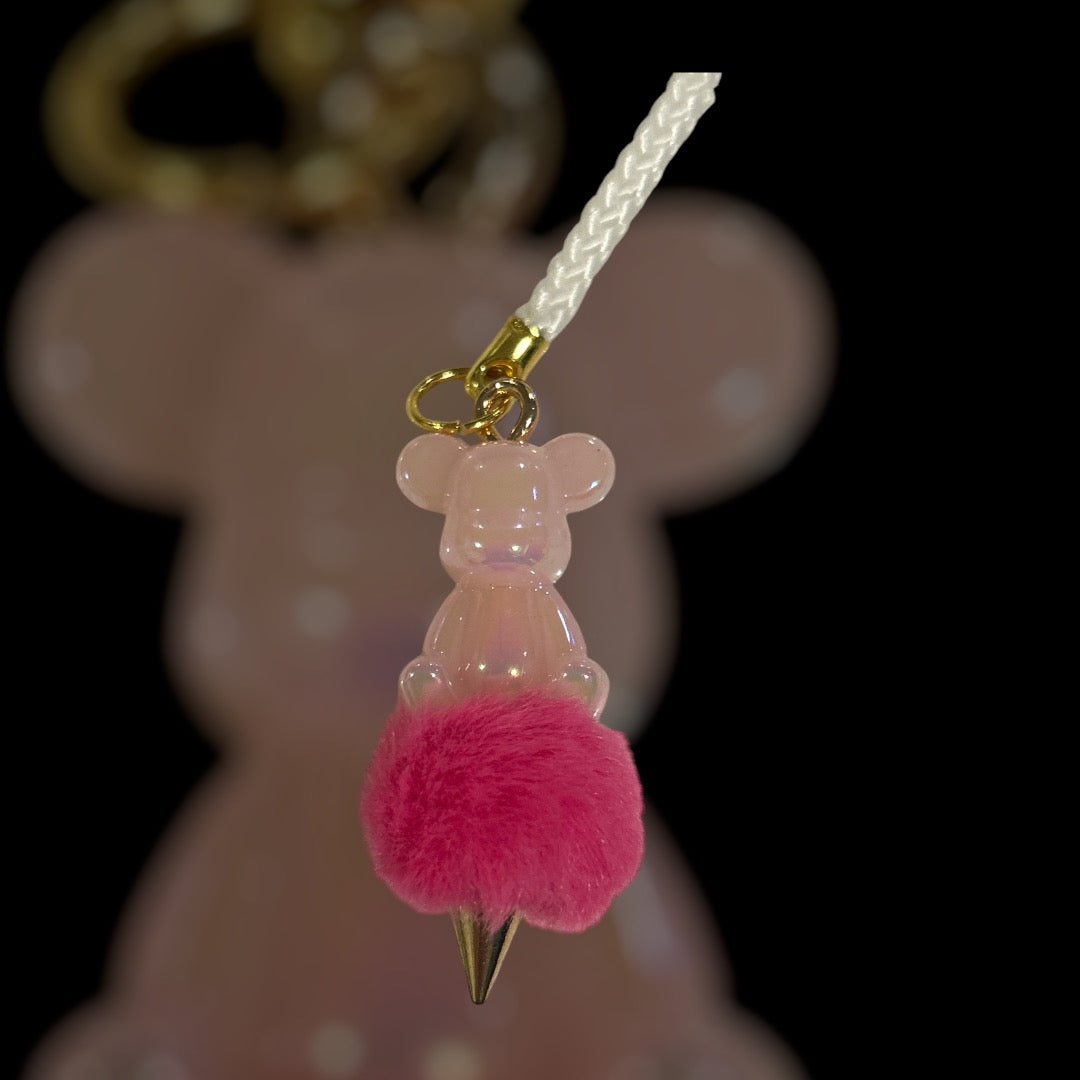 Bear Phone Charm (Gold)